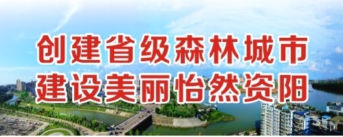 黑丝萝莉扣逼喷射创建省级森林城市 建设美丽怡然资阳